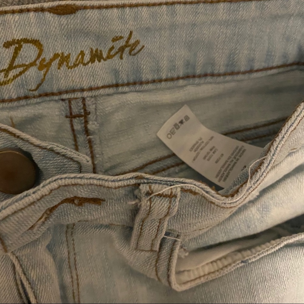 Dynamite light blue mini Jean skirt
